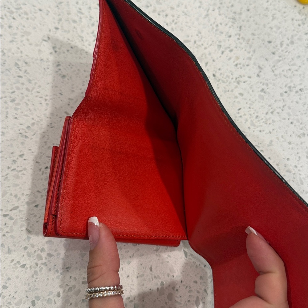 Céline Snap Trifold Compact Leather Wallet - Picture 5 of 8